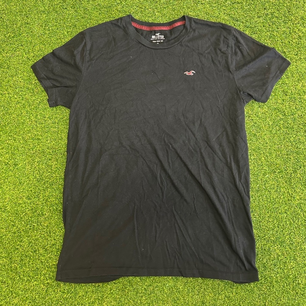 Hollister Must-Have Collection Crew Neck Tee Black Short Sleeve Seagull Logo M